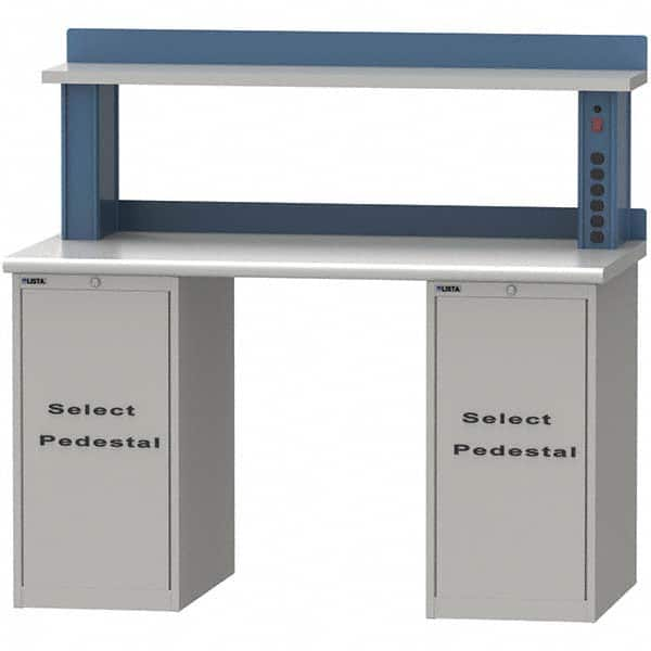 LISTA - Stationary Work Benches, Tables Type: Workstation Top Material: Plastic Laminate - Strong Tooling