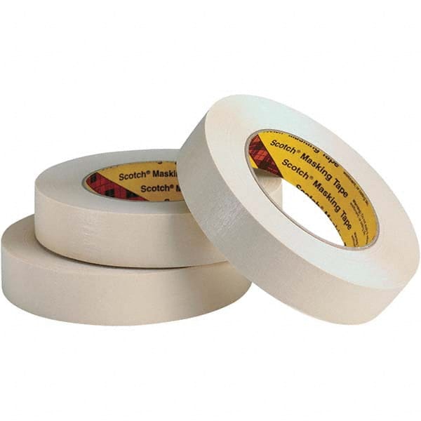 3M - 12" Wide x 60 Yd Long x 7.6 mil Tan Crepe Paper Masking Tape - Strong Tooling