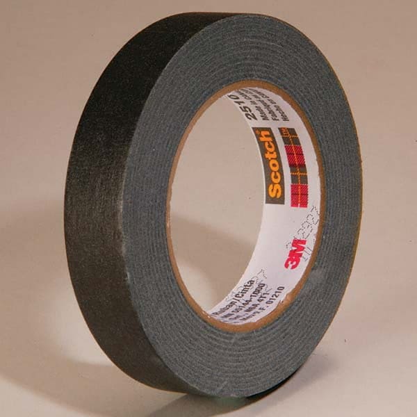 3M - 18mm Wide x 55 m x 5.6 mil Black Crepe Paper Masking Tape - Strong Tooling