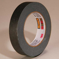 3M - 36mm Wide x 55 m x 5.6 mil Black Crepe Paper Masking Tape - Strong Tooling