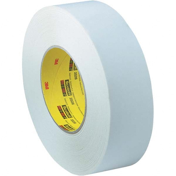 Masking Tape: 48 mm Wide, 55 m Long, 9.8 mil Thick, White Crepe Paper, Rubber Adhesive, 50 lb/in Tensile Strength