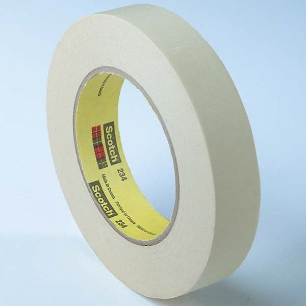 3M - 4" Wide x 60 Yd Long x 5.9 mil Tan Crepe Paper Masking Tape - Strong Tooling