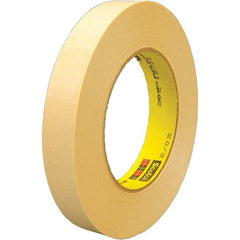 3M - 24mm Wide x 55 m x 6.3 mil Tan Crepe Paper Masking Tape - Strong Tooling