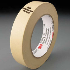 3M - 48mm Wide x 55 m x 4.7 mil Beige Crepe Paper Masking Tape - Strong Tooling