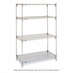 Metro - 2,000 Lb Capacity 4 Shelf Wire Shelving - Starter Unit - Strong Tooling