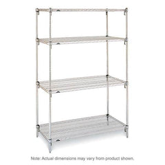 Metro - 2,000 Lb Capacity 4 Shelf Wire Shelving - Starter Unit - Strong Tooling