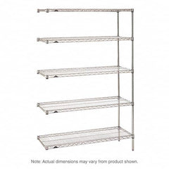 Metro - 2,000 Lb Capacity 5 Shelf Wire Shelving - Add-On Unit - Strong Tooling