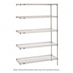 Metro - 2,000 Lb Capacity 5 Shelf Wire Shelving - Add-On Unit - Strong Tooling