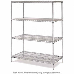 Metro - 2,000 Lb Capacity 4 Shelf Wire Shelving - Starter Unit - Strong Tooling