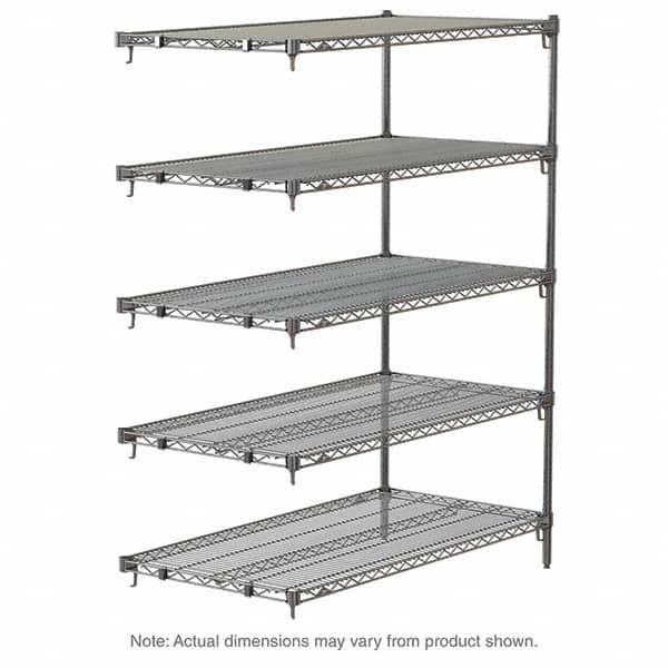 Metro - 2,000 Lb Capacity 5 Shelf Wire Shelving - Add-On Unit - Strong Tooling