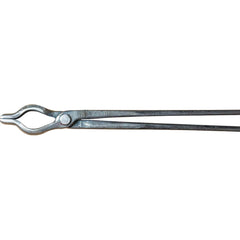 Lansing Forge, Inc. - Tongs; Type: Curved; Flat Jaw ; Overall Length (Inch): 18.00000 ; Material: High Carbon Steel - Exact Industrial Supply