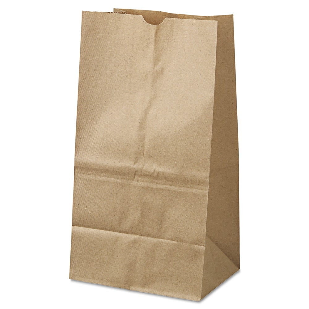 GEN - Paper Bags; Type: Grocery Bag ; Color: Kraft ; Size: 8-1/4 x 6-1/8 x 15-7/8 ; Material: Paper - Exact Industrial Supply