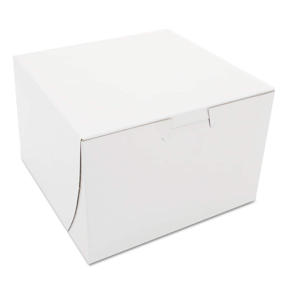 SCT - Food Containers; Type: Bakery Box ; Shape: Square ; Volume Range: 64 oz. - Exact Industrial Supply