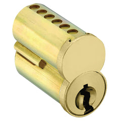 Arrow Lock - Cylinders; Type: Interchangeable Core ; Keying: DB Keyway ; Number of Pins: 7 ; Material: Brass ; Finish/Coating: Satin Brass - Exact Industrial Supply