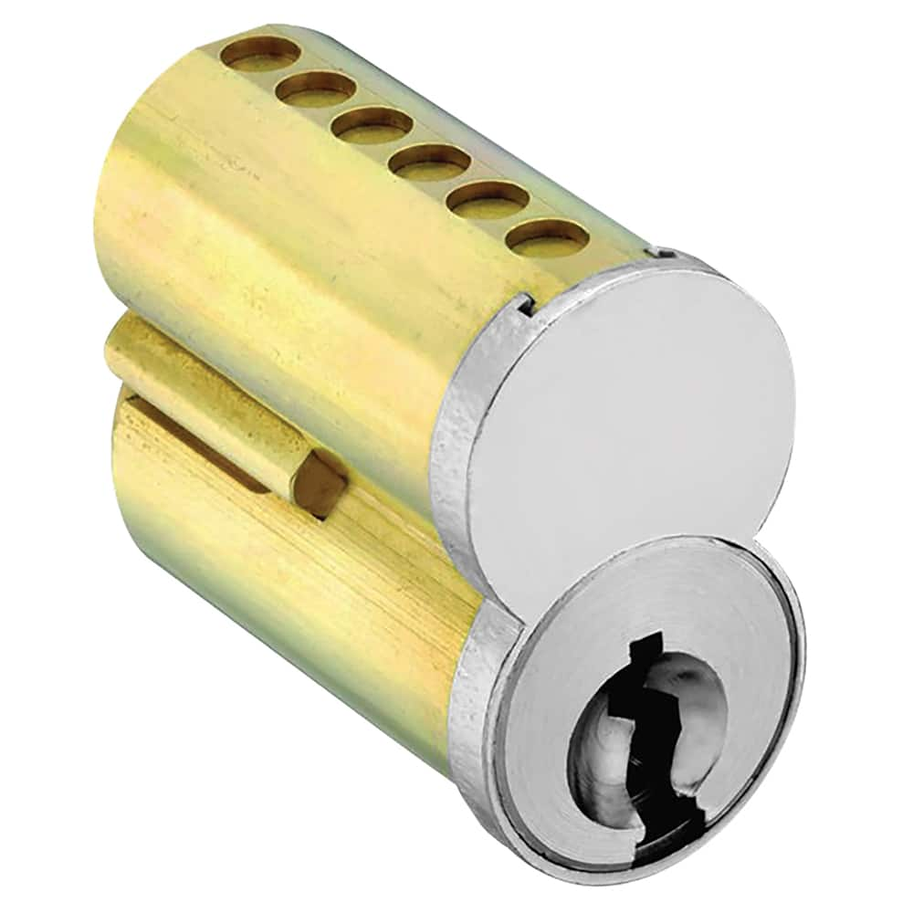 Arrow Lock - Cylinders; Type: Interchangeable Core ; Keying: TD Keyway ; Number of Pins: 7 ; Material: Brass ; Finish/Coating: Satin Chrome - Exact Industrial Supply