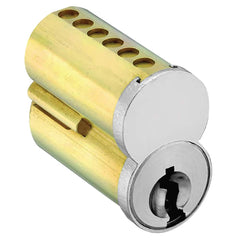 Arrow Lock - Cylinders; Type: Interchangeable Core ; Keying: TE Keyway ; Number of Pins: 7 ; Material: Brass ; Finish/Coating: Satin Chrome - Exact Industrial Supply