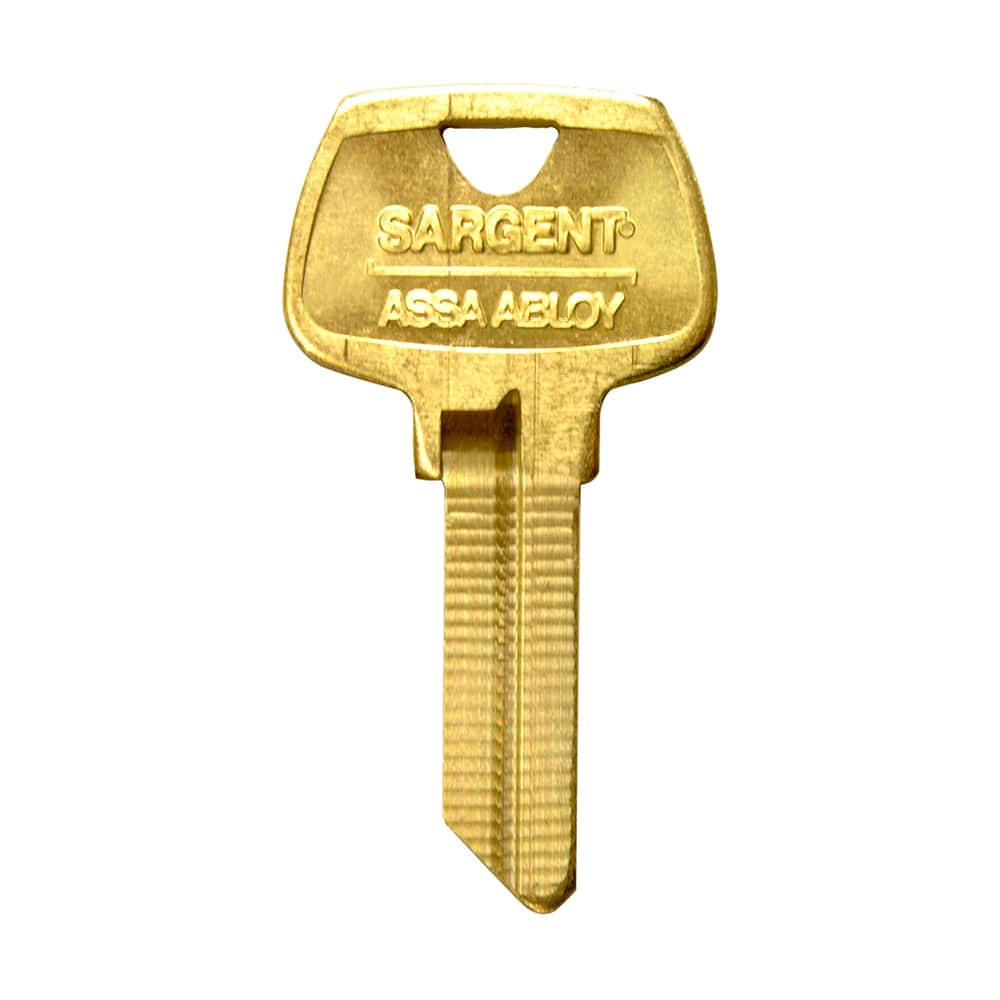 Sargent - Key Blanks; Type: Sargent ; Material: Brass - Exact Industrial Supply