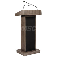 Lecterns; Overall Height: 46; Width (Inch): 22; Depth (Inch): 17; Material: High Pressure Thermal-Fused Laminate On A MDF Core; Length (Decimal Inch): 17; Type: Full Floor; Type: Full Floor; Type: Full Floor; Material: High Pressure Thermal-Fused Laminate