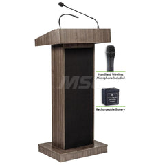 Lecterns; Overall Height: 46; Width (Inch): 22; Depth (Inch): 17; Material: High Pressure Thermal-Fused Laminate On A MDF Core; Length (Decimal Inch): 17; Type: Full Floor; Type: Full Floor; Type: Full Floor; Material: High Pressure Thermal-Fused Laminate