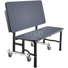 Mobile Work Center: 48″ OAD, 38″ OAH 250 lb Capacity, Medium Density Fibreboard & High Pressure Laminate Top, Navy Legacy