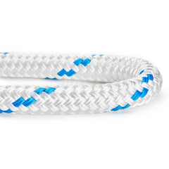 Rope; Rope Construction: Double Braid; Material: Polyester; Work Load Limit: 60 lb; Color: White; Green; Maximum Temperature (F) ( - 0 Decimals): 265; Breaking Strength: 8508; Application: General Purpose; Cover Material: Polyester; Rope Strand Count: 16;