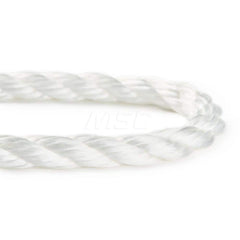 Rope; Rope Construction: 3 Strand Twisted; Material: Polyester; Nylon; Work Load Limit: 60 lb; Color: White; Maximum Temperature (F) ( - 0 Decimals): 265; Breaking Strength: 9529; Application: General Purpose; Rope Strand Count: 3; Package Type: Reel; Hea