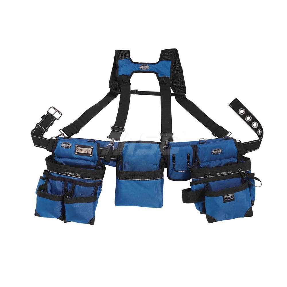 Tool Aprons & Tool Belts; Tool Type: Belts & Suspenders; Minimum Waist Size: 30; Maximum Waist Size: 52; Material: Polyester; Number of Pockets: 29.000; Color: Royal Blue; Minimum Order Quantity: Polyester; Tool Style: Belts & Suspenders; Minimum Waist Si