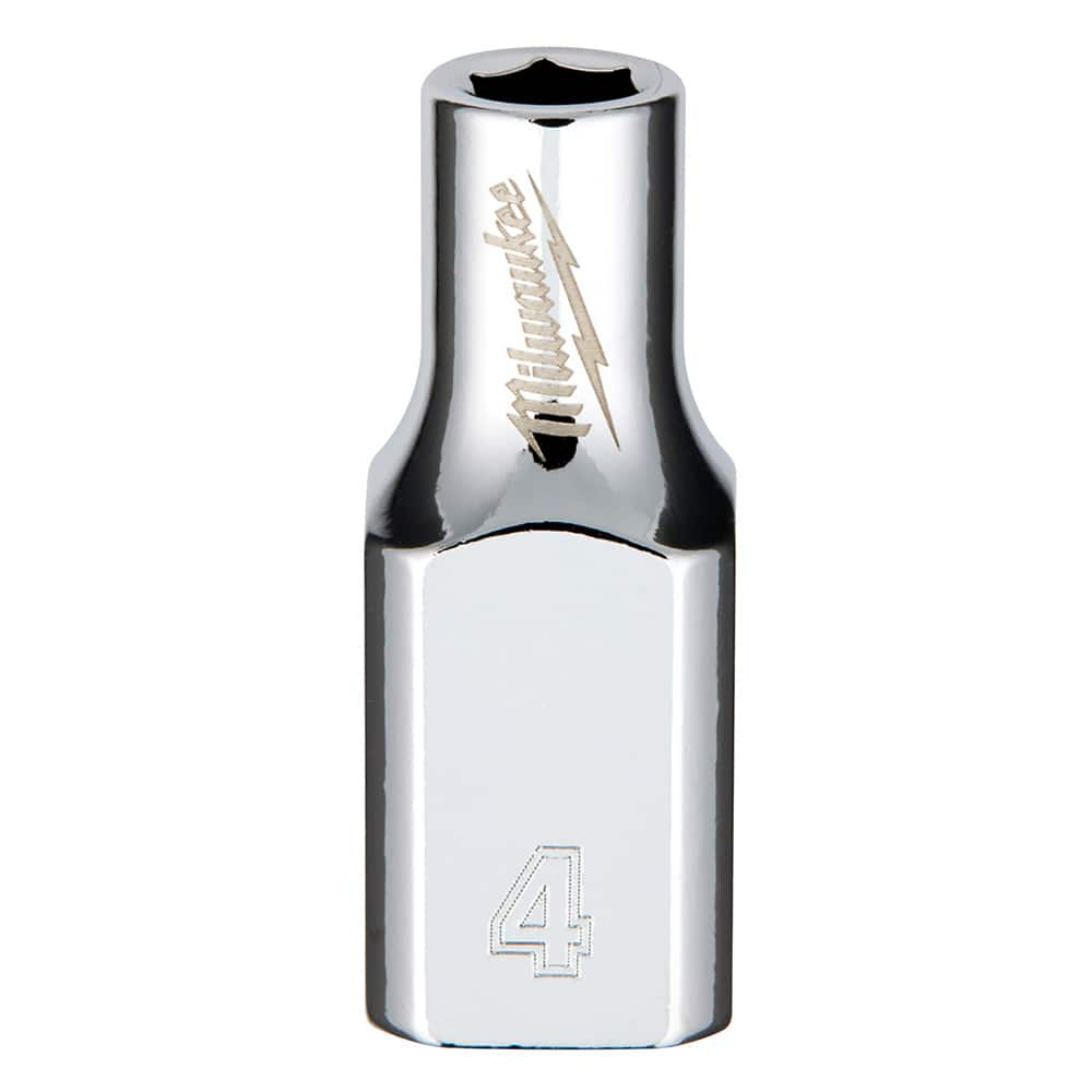 Hand Socket: 1/4″ Drive, 6-Point Chrome