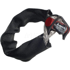 5,500 Lb 4″ Long x 1/4″ High Automotive Winch Shackle Loop & Eye, For Use with Ropes, Chains, Vehicle Recovery