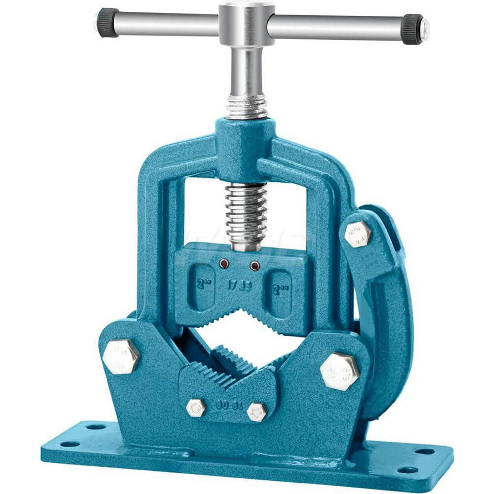 Bench & Pipe Combination Vise: 2-3/4″ Jaw Width, 2″ Jaw Opening, 1″ Throat Depth Bolt Down, Stationary Base, Steel