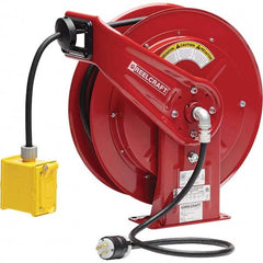 Reelcraft - Cord & Cable Reels End Type: Duplex Outlet Box with GFCI Cable Length (Feet): 100 - Strong Tooling