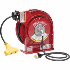 Reelcraft - Cord & Cable Reels End Type: Triple-Tap Outlet Cable Length (Feet): 45 - Strong Tooling