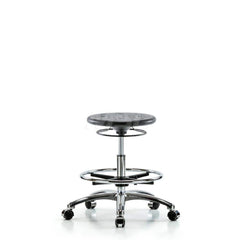 Lab Stool: Polyurethane, 25″ Seat Width, 25″ Seat Depth Round Height