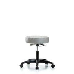 Lab Stool: Vinyl, 24″ Seat Width, 24″ Seat Depth Round Height