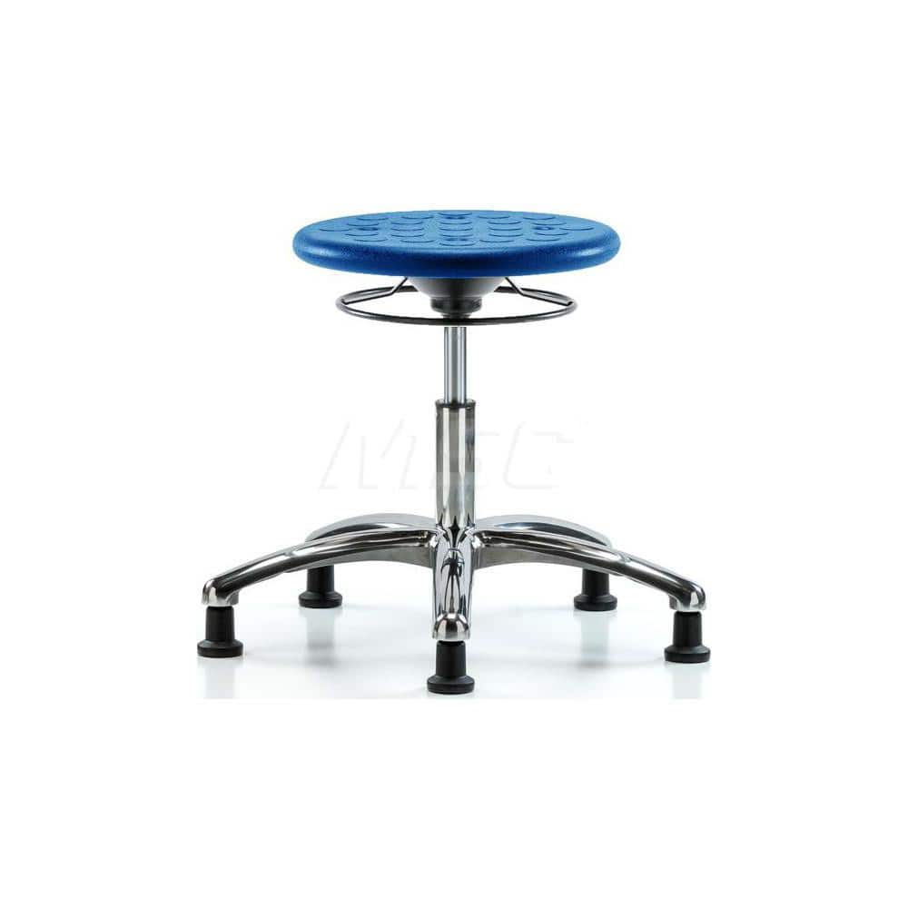 Lab Stool: Polyurethane, 25″ Seat Width, 25″ Seat Depth Round Height