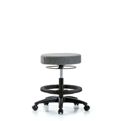 Adjustable Height Swivel Stool: Olefin, 24″ Seat Width, 24″ Seat Depth Round Height