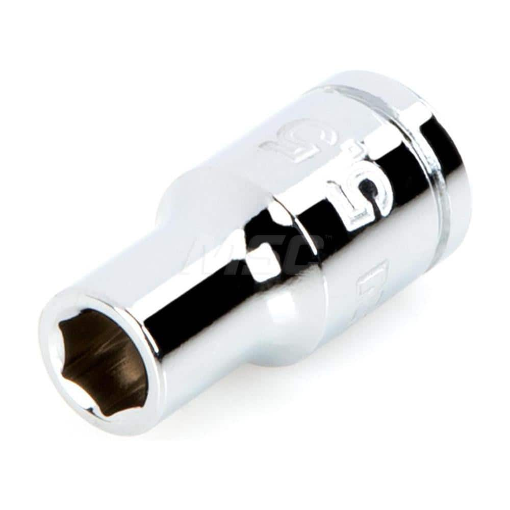 Hand Socket: 1/4″ Drive, 5 mm Socket, 6-Point Chrome-Plated & Polished