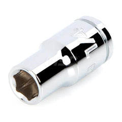 Hand Socket: 1/4″ Drive, 1/4″ Socket, 6-Point Chrome-Plated & Polished