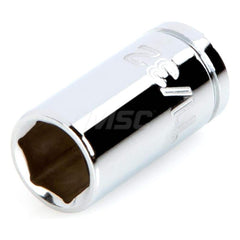 Hand Socket: 1/4″ Drive, 11/32″ Socket, 6-Point Chrome-Plated & Polished