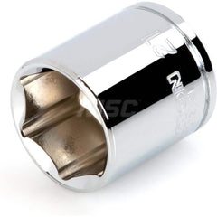 Hand Socket: 3/8″ Drive, 21 mm Socket, 6-Point Chrome-Plated & Polished