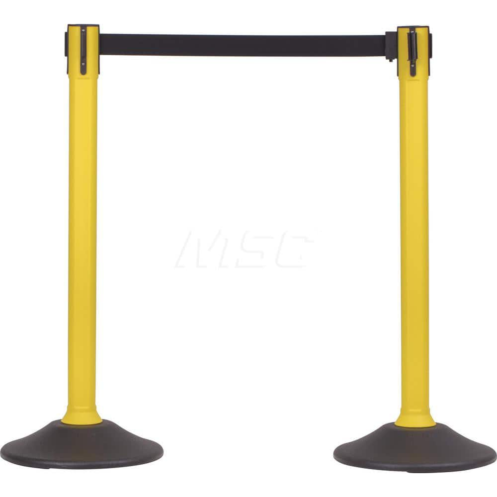 Barrier Parts & Accessories; Frame Type: Warning Post; Mounting Hardware: Mounting Hardware Included; Height (Inch): 38.5; Height (Decimal Inch): 38.5; Material: HDPE; Concrete; Color: Yellow; Length (Feet): 78.00; Length (Inch): 78.00; Overall Height: 38