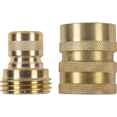 Garden Hose Fittings & Repair Kits; Connector Type: Quick Connect; Female; Male; Compatible Hose Diameter: 0.75; Thread Type: GHT; Material: Brass; Inside Diameter (Decimal Inch): 0.75; Material: Brass