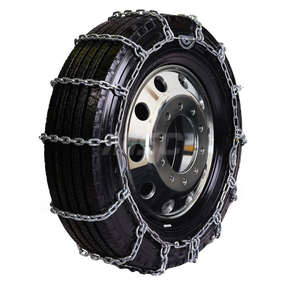 Tire Chains; For Use With: 225/75R17.5; 225/60R19; 265/75R15; 9.5R16.5; 225/70R17.5; 245/75R16; 7.5R16; 265/70R15; 215/80R17; 235/85R16; 7R17; Axle Type: Single Axle