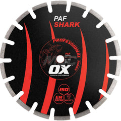 Wet & Dry Cut Saw Blade: 18″ Dia, 1″ Arbor Hole Use on Asphalt, Standard Arbor