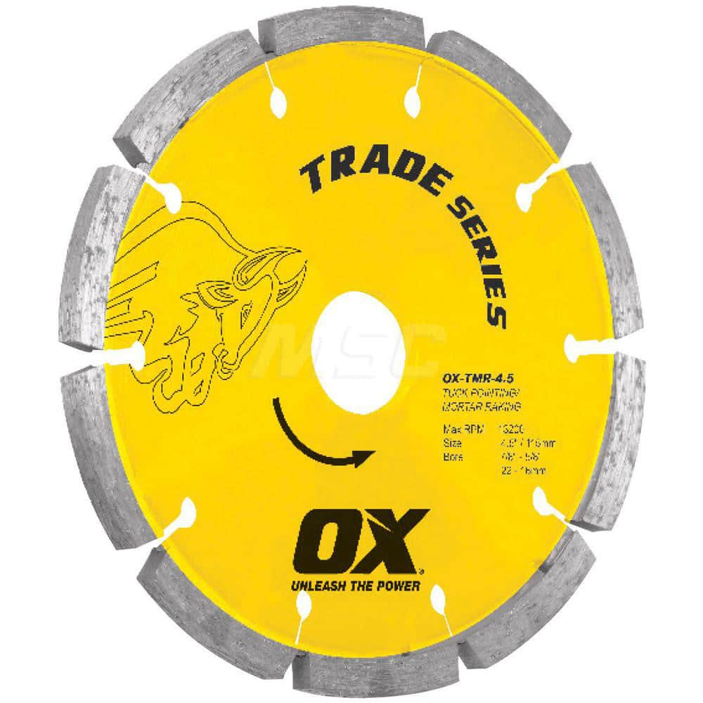 Wet & Dry Cut Saw Blade: 5″ Dia, 5/8 & 7/8″ Arbor Hole Use on Tuck Pointing & Mortar Raking, Standard Arbor