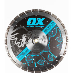 Wet & Dry Cut Saw Blade: 16″ Dia, 1″ Arbor Hole Use on Concrete & Asphalt, Standard Arbor