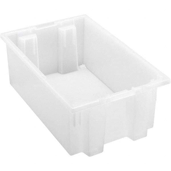 Quantum Storage - 45 Lb Load Capacity Clear Polypropylene Tote Container - Stacking, Nesting, 6" Long x 11" Wide x 18" High - Strong Tooling