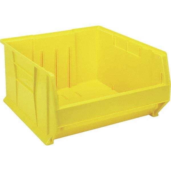 Quantum Storage - 225 Lb Load Capacity Yellow Polypropylene Tote Container - Stacking, 12" Long x 22-1/2" Wide x 23.9" High - Strong Tooling