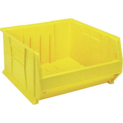 Quantum Storage - 225 Lb Load Capacity Yellow Polypropylene Tote Container - Stacking, 12" Long x 22-1/2" Wide x 23.9" High - Strong Tooling