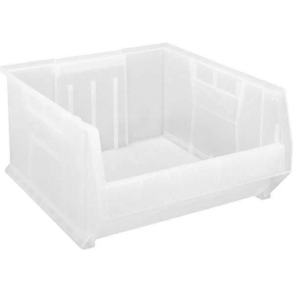 Quantum Storage - 225 Lb Load Capacity Clear Polypropylene Tote Container - Stacking, 12" Long x 22-1/2" Wide x 23.9" High - Strong Tooling